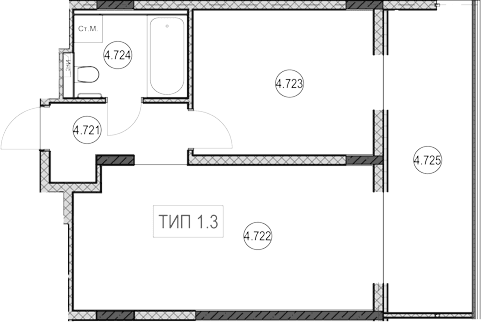 Продается 1-комн. квартира, 26.2 м²
