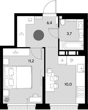 Продается 1-комн. квартира, 31.3 м²