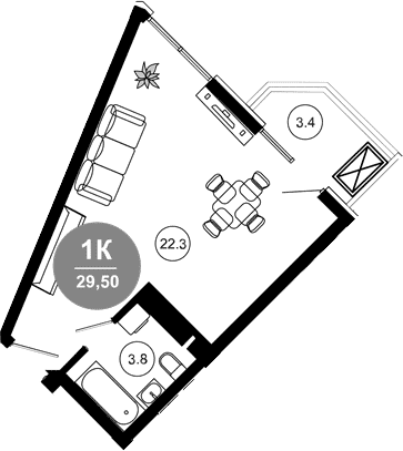 Продается 1-комн. квартира, 27.2 м²