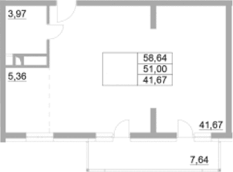 Продается 1-комн. квартира, 51 м²