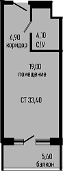 Продается 1-комн. квартира, 28 м²