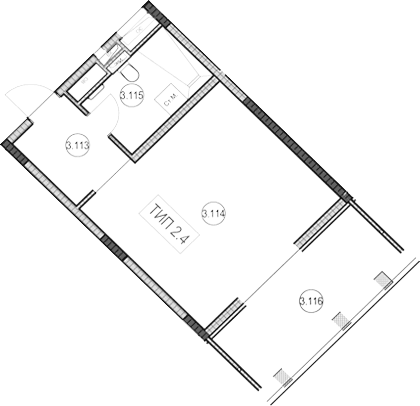 Продается 1-комн. квартира, 34.5 м²