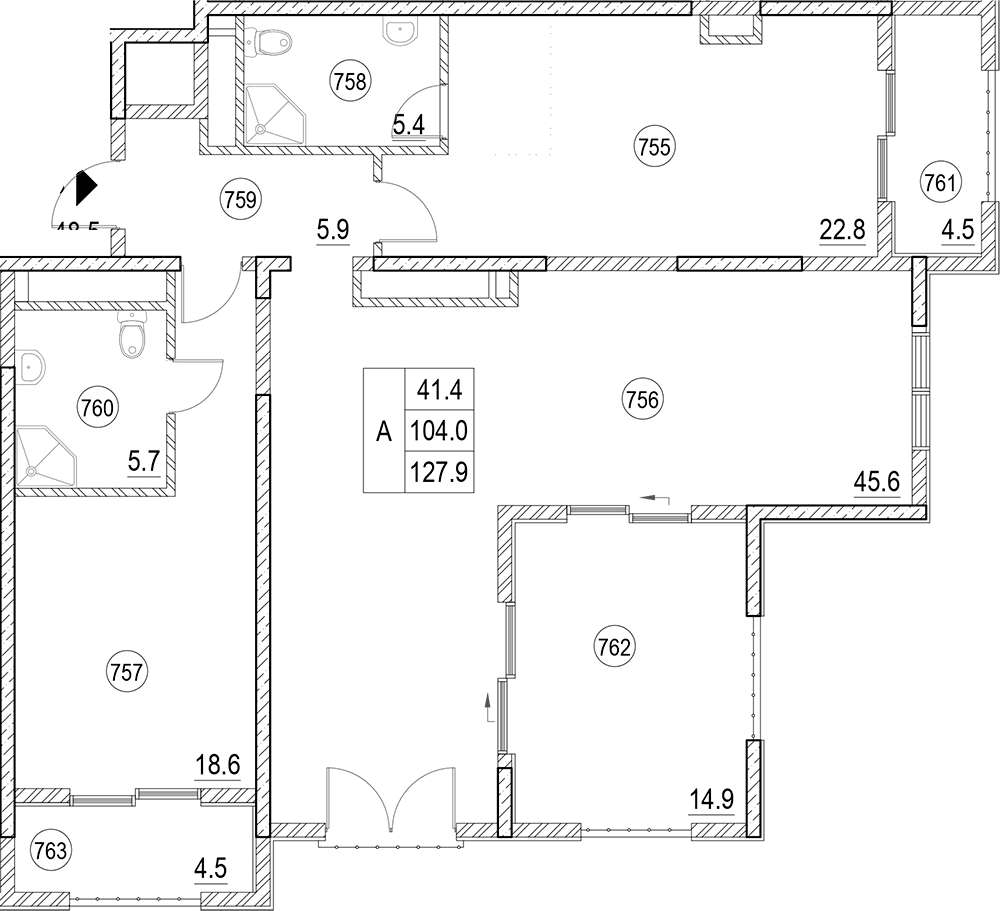 Продается 2-комн. квартира, 104 м²