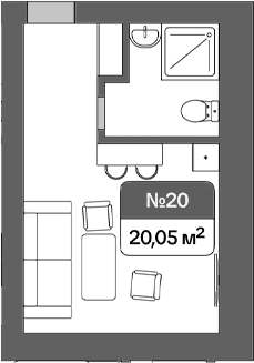 Продается 1-комн. квартира, 28.1 м²