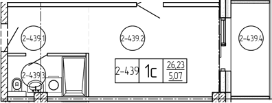 Продается 1-комн. квартира, 26.23 м²