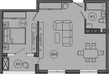 Продается 2-комн. квартира, 46 м²