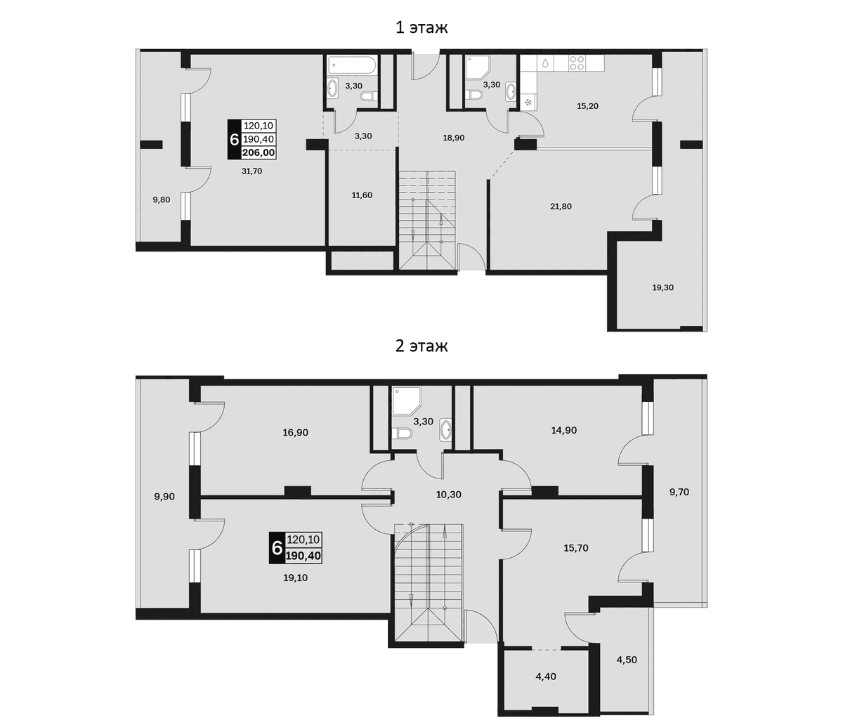 Продается 6-комн. квартира, 190.04 м²