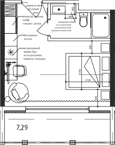 Продается 1-комн. квартира, 24.01 м²