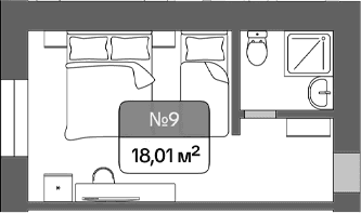 Продается 1-комн. квартира, 18.01 м²