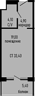 Продается 1-комн. квартира, 28 м²