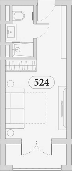 Продается 1-комн. квартира, 25.7 м²