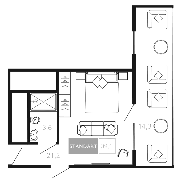 Продается 1-комн. квартира, 25.5 м²