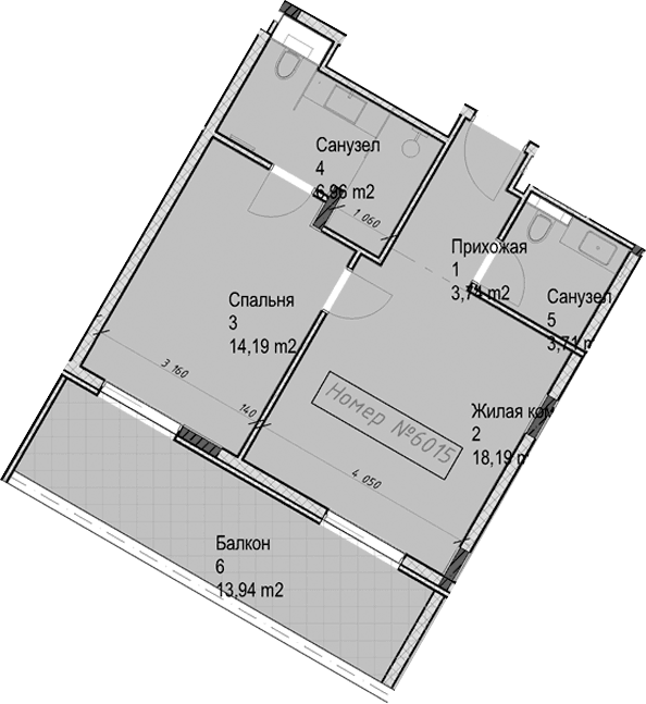 Продается 2-комн. квартира, 46.8 м²