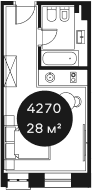 Продается 1-комн. квартира, 27.53 м²