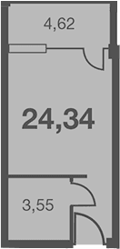 Продается 1-комн. квартира, 19.72 м²