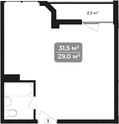 Продается 1-комн. квартира, 31.5 м²