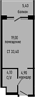 Продается 1-комн. квартира, 28 м²