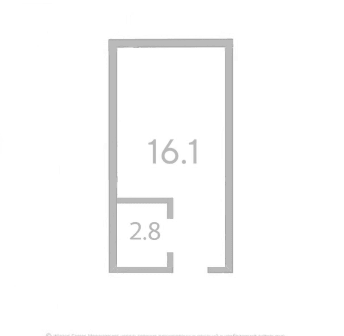 Продается 1-комн. квартира, 16.1 м²