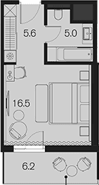 Продается 1-комн. квартира, 27.1 м²