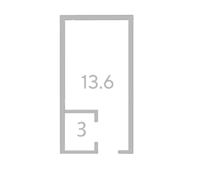 Продается 1-комн. квартира, 13.6 м²