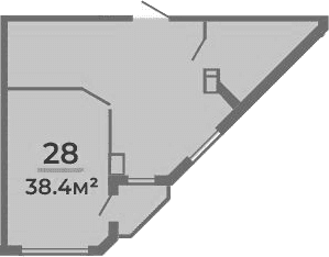 Продается 1-комн. квартира, 38.4 м²