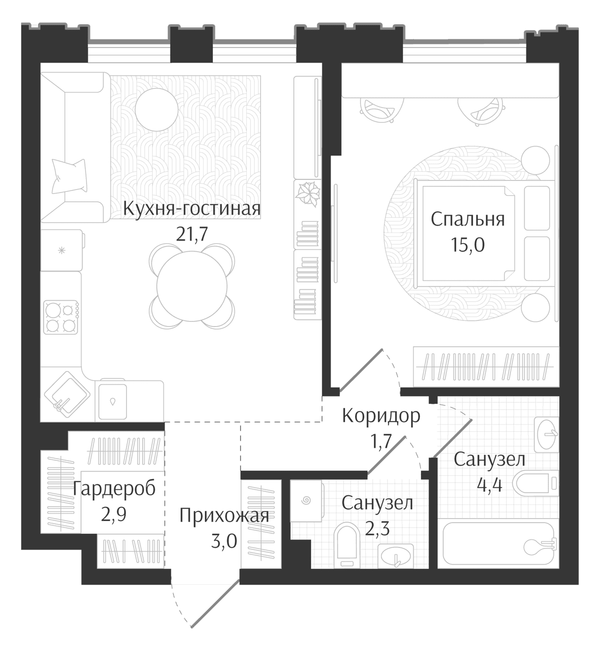Продается 2-комн. квартира, 51 м²