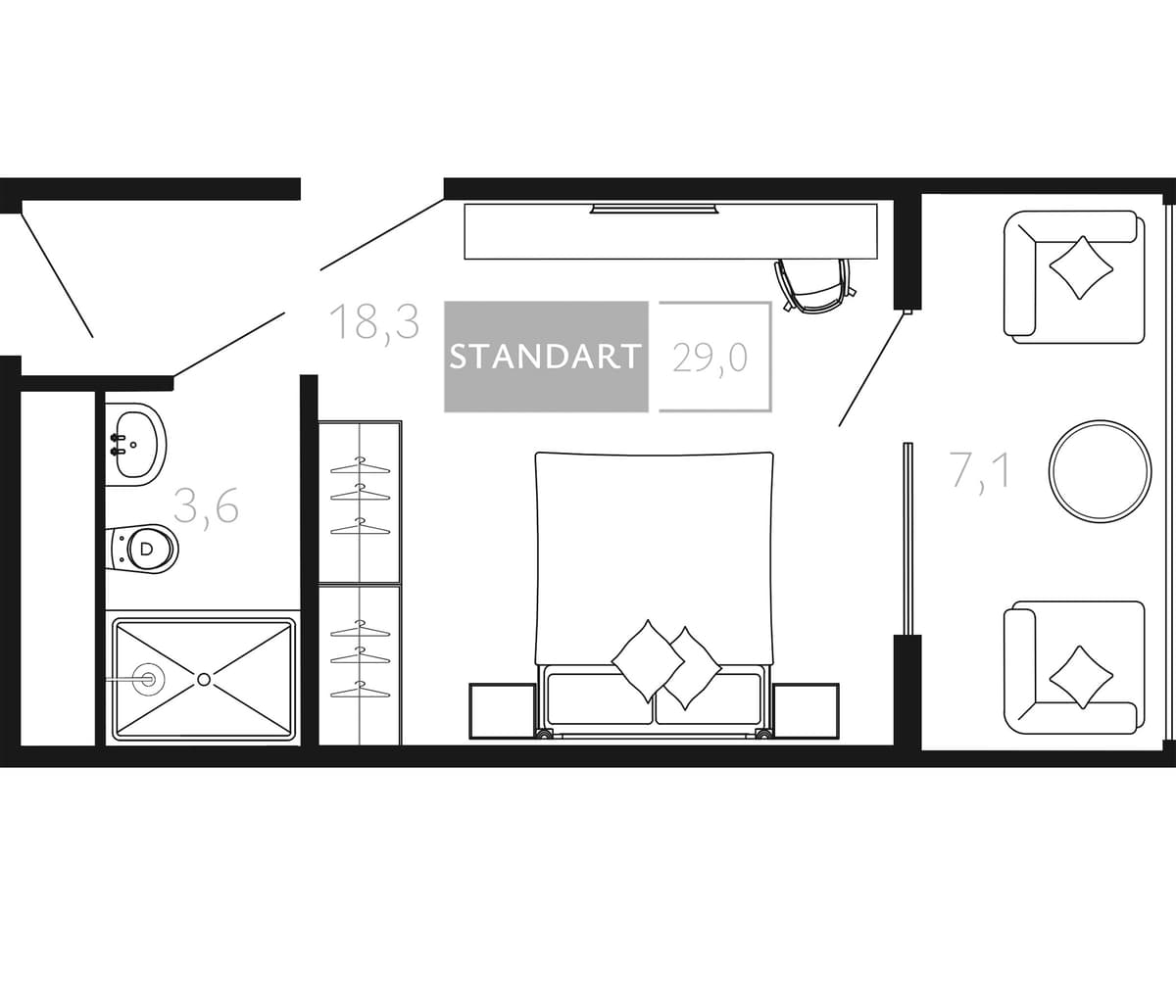 Продается 1-комн. квартира, 21.9 м²