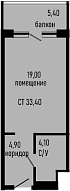 Продается 1-комн. квартира, 28 м²