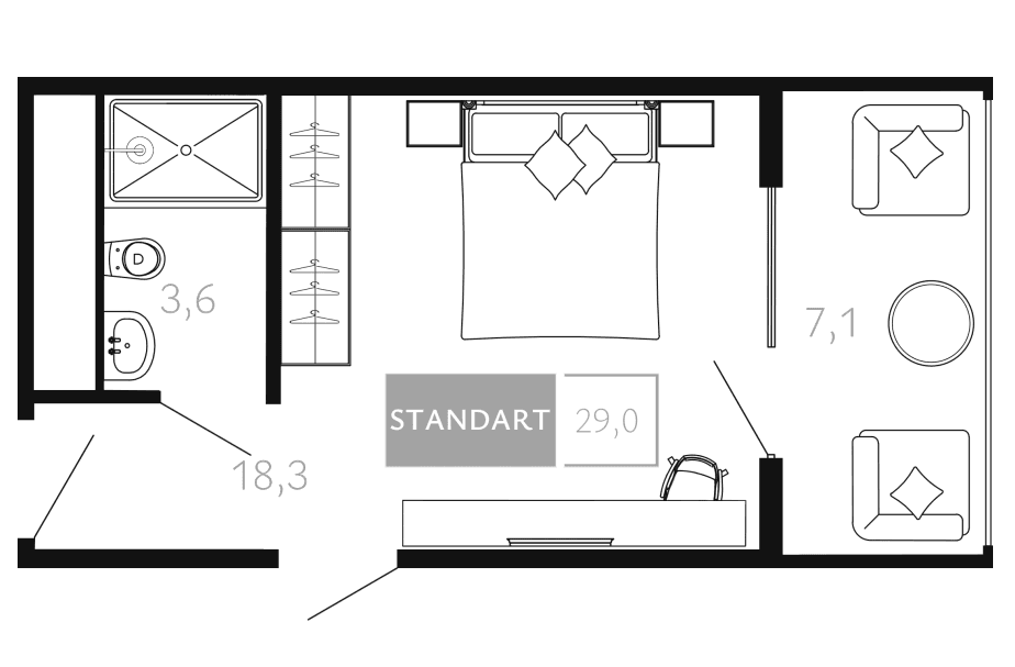 Продается 1-комн. квартира, 21.9 м²