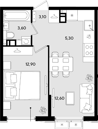 Продается 2-комн. квартира, 37.5 м²