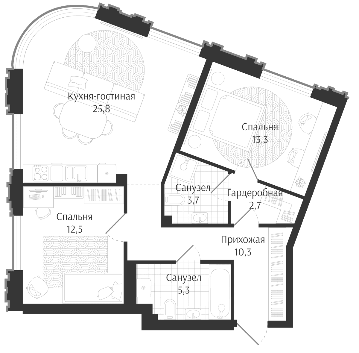 Продается 3-комн. квартира, 73.6 м²