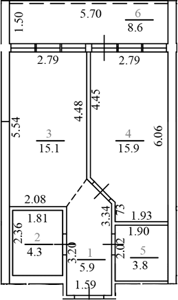 Продается 2-комн. квартира, 45 м²