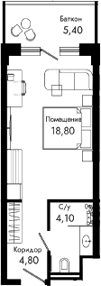 Продается 1-комн. квартира, 27.7 м²