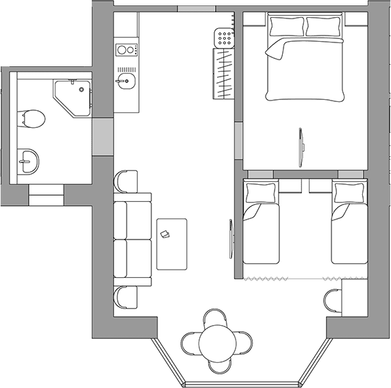 Продается 1-комн. квартира, 50.9 м²