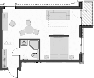 Продается 1-комн. квартира, 32.4 м²