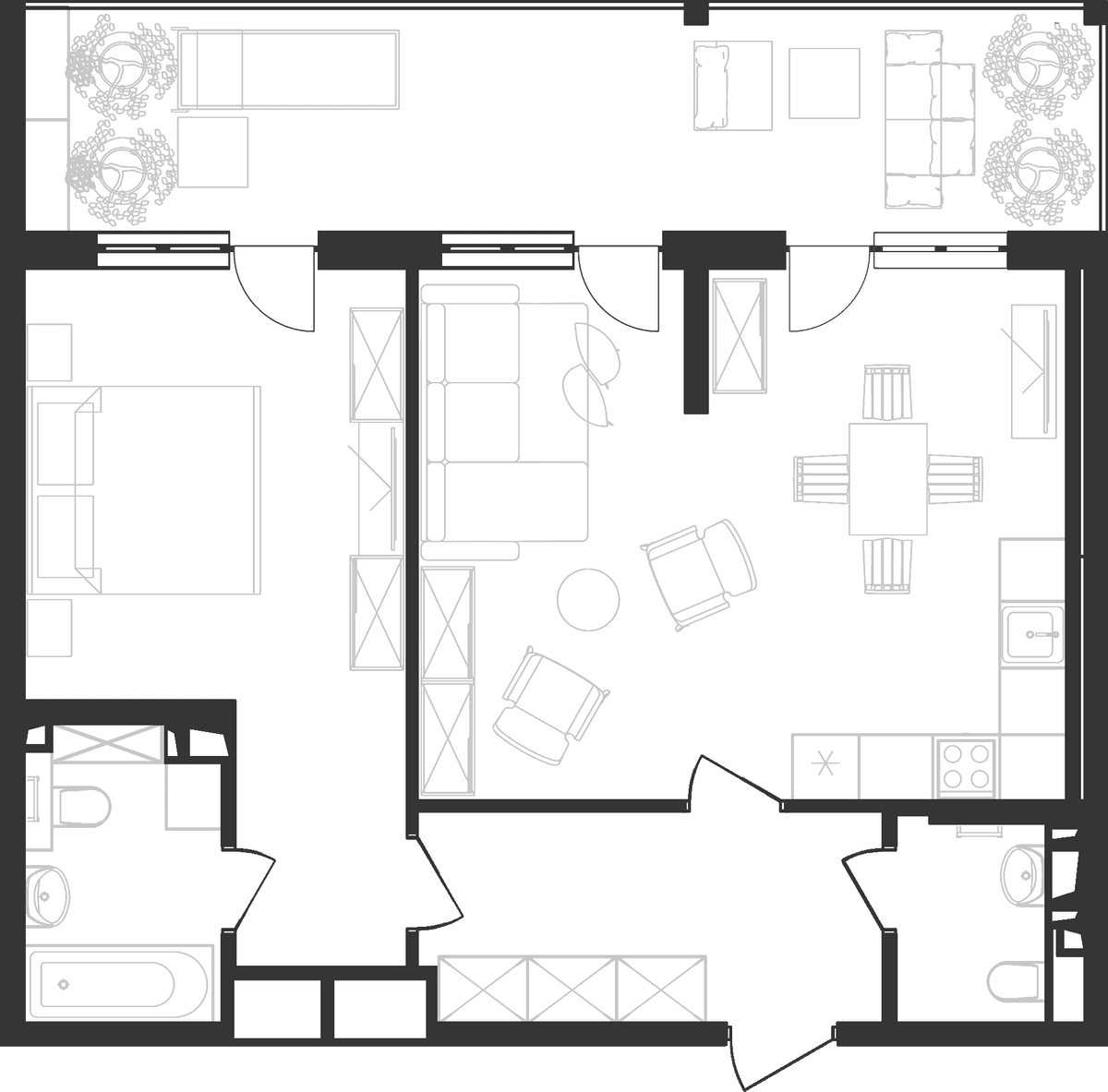 Продается 2-комн. квартира, 60.1 м²