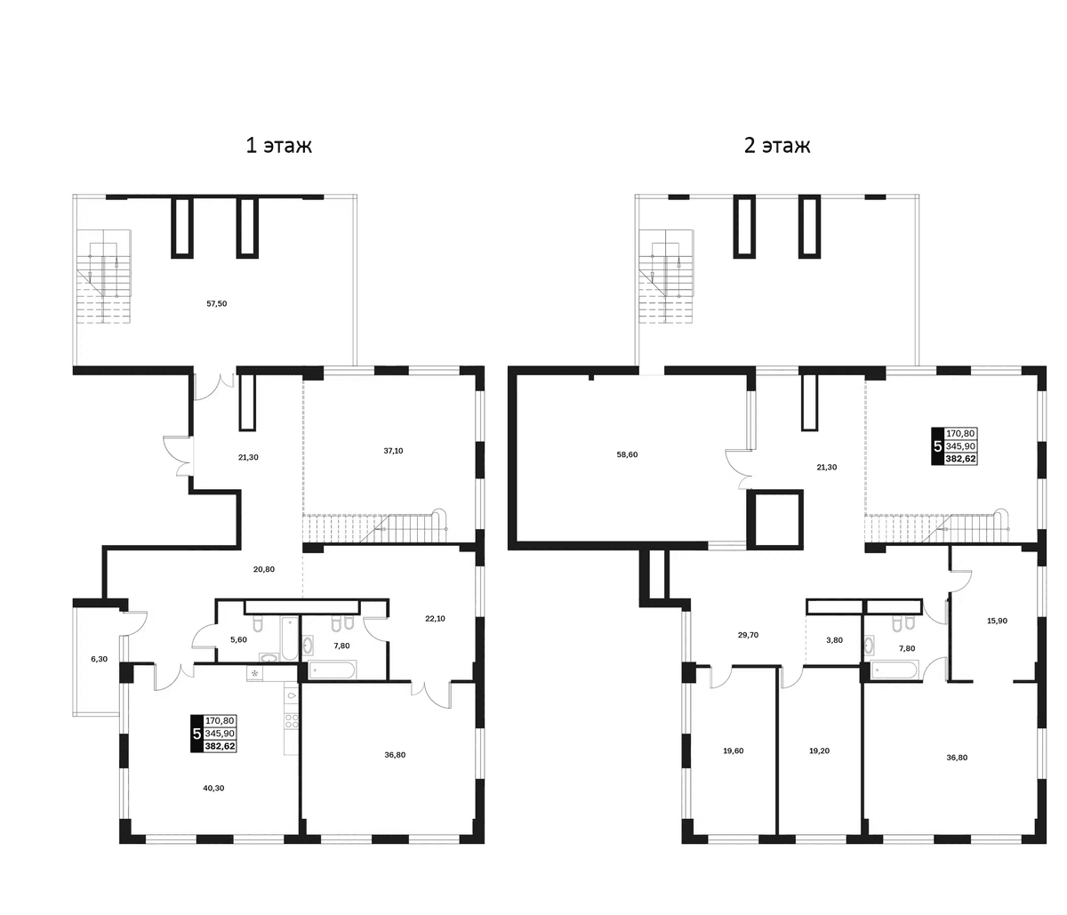 Продается 5-комн. квартира, 345.9 м²