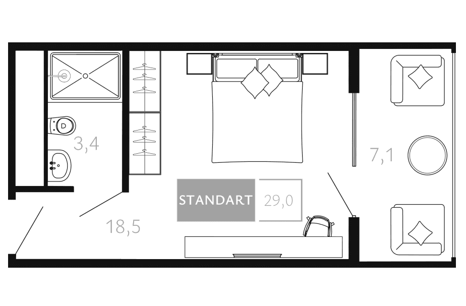 Продается 1-комн. квартира, 22.1 м²
