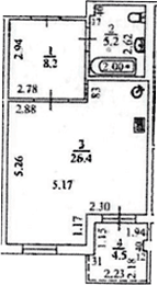 Продается 1-комн. квартира, 39.8 м²