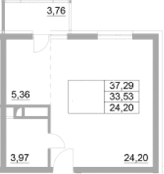 Продается 1-комн. квартира, 33.53 м²