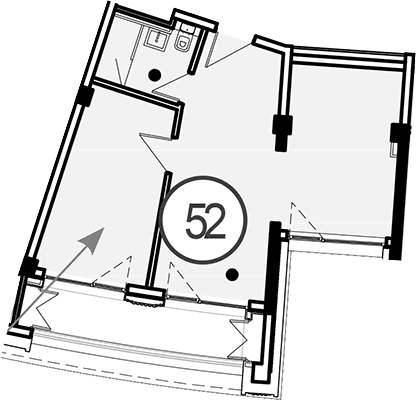 Продается 1-комн. квартира, 52 м²
