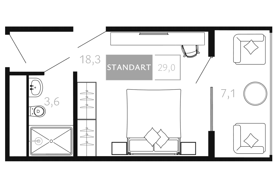 Продается 1-комн. квартира, 21.9 м²