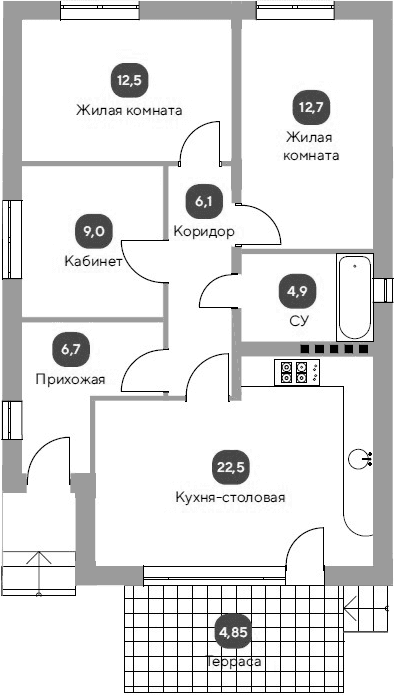 Коттедж в «Коттеджный поселок Загород 2»