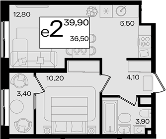 Продается 2-комн. квартира, 36.5 м²