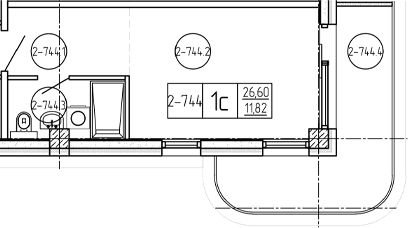 Продается 1-комн. квартира, 26.6 м²