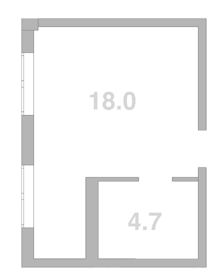 Продается 1-комн. квартира, 22.8 м²