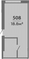 Продается 1-комн. квартира, 18.8 м²