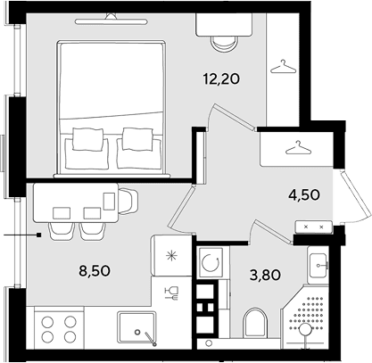 Продается 1-комн. квартира, 29 м²