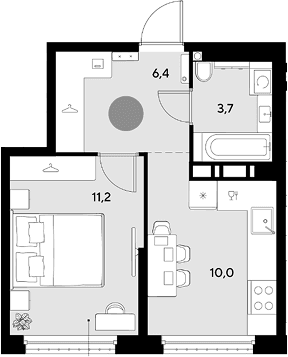 Продается 1-комн. квартира, 31.3 м²