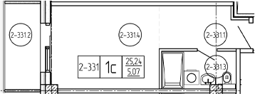 Продается 1-комн. квартира, 26.93 м²